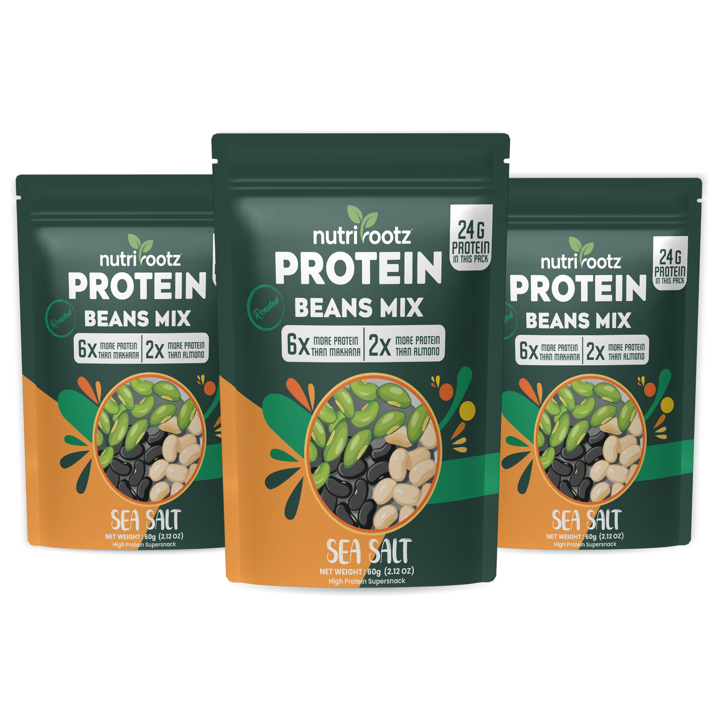 Protein Beans Mix - SEA SALT Flavor | 24g Protein