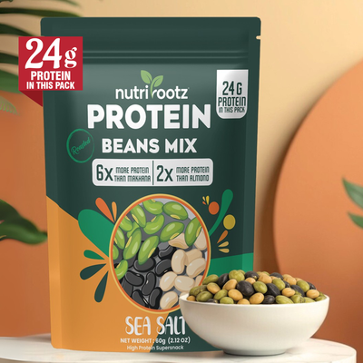 Protein Beans Mix - High Protein Roasted Beans Snack | Nutrirootz