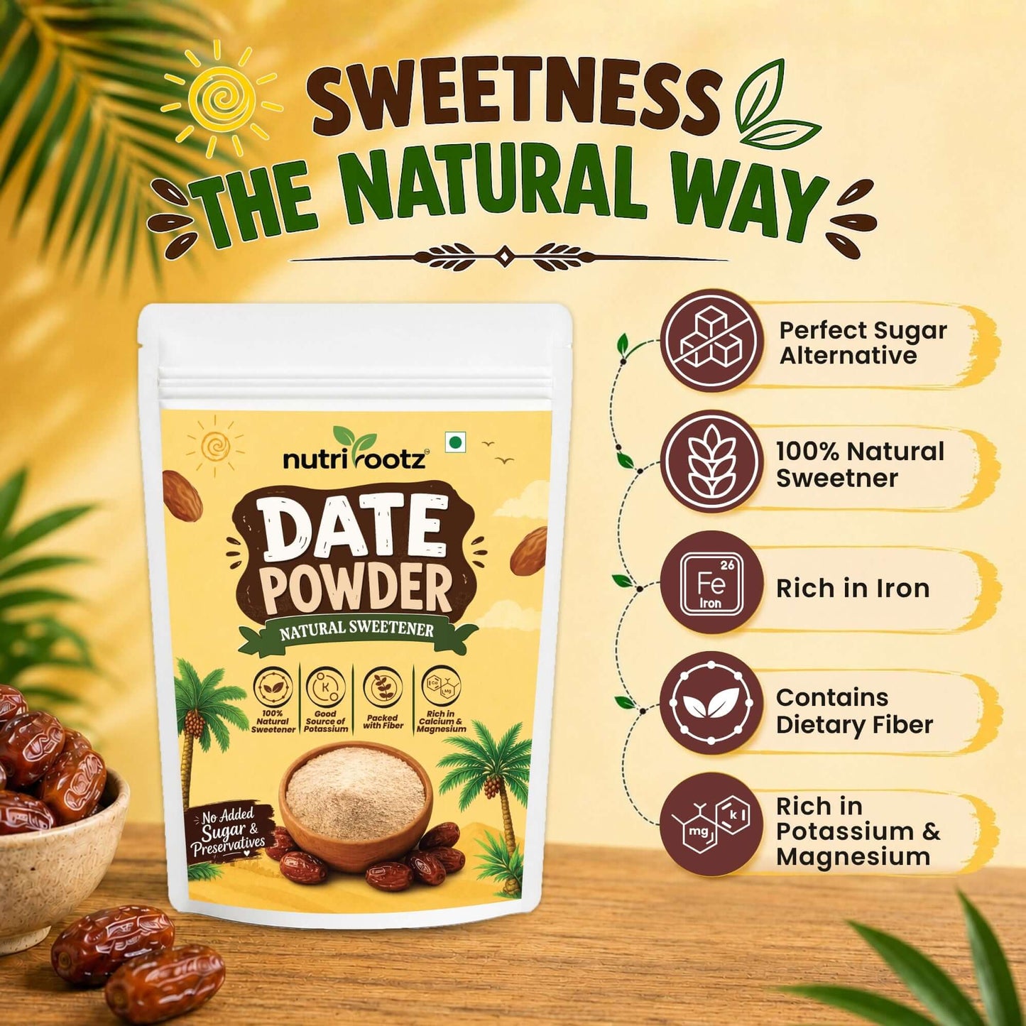 Benefits Nutrirootz Date Powder