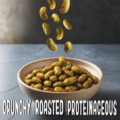Nutrirootz Roasted Edamame Beans BBQ | 10g Protein per pack 25g | High Protein Snack | Keto, Vegan & Gluten Free