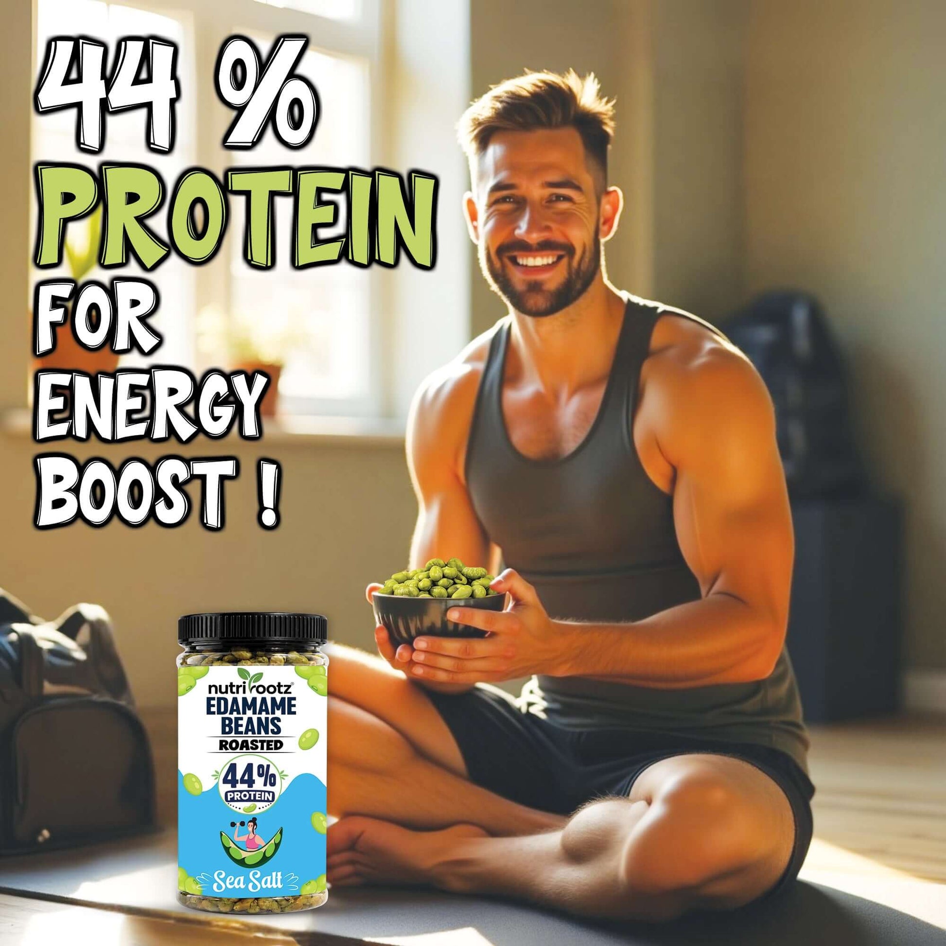high plant protein snack Edamame Beans