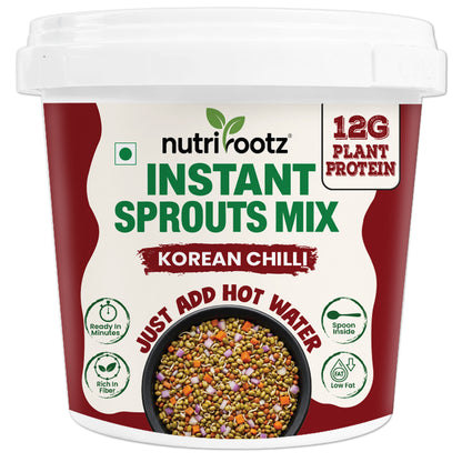 Instant Sprouts Mix Korean Chilli | High Protein Snack | Nutrirootz