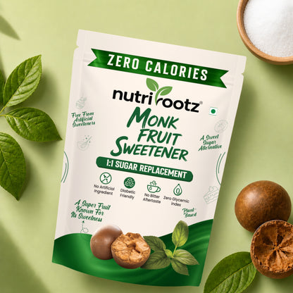 Monk Fruit Sweetener with Erythritol - 200g | Zero Calorie, Keto-Friendly