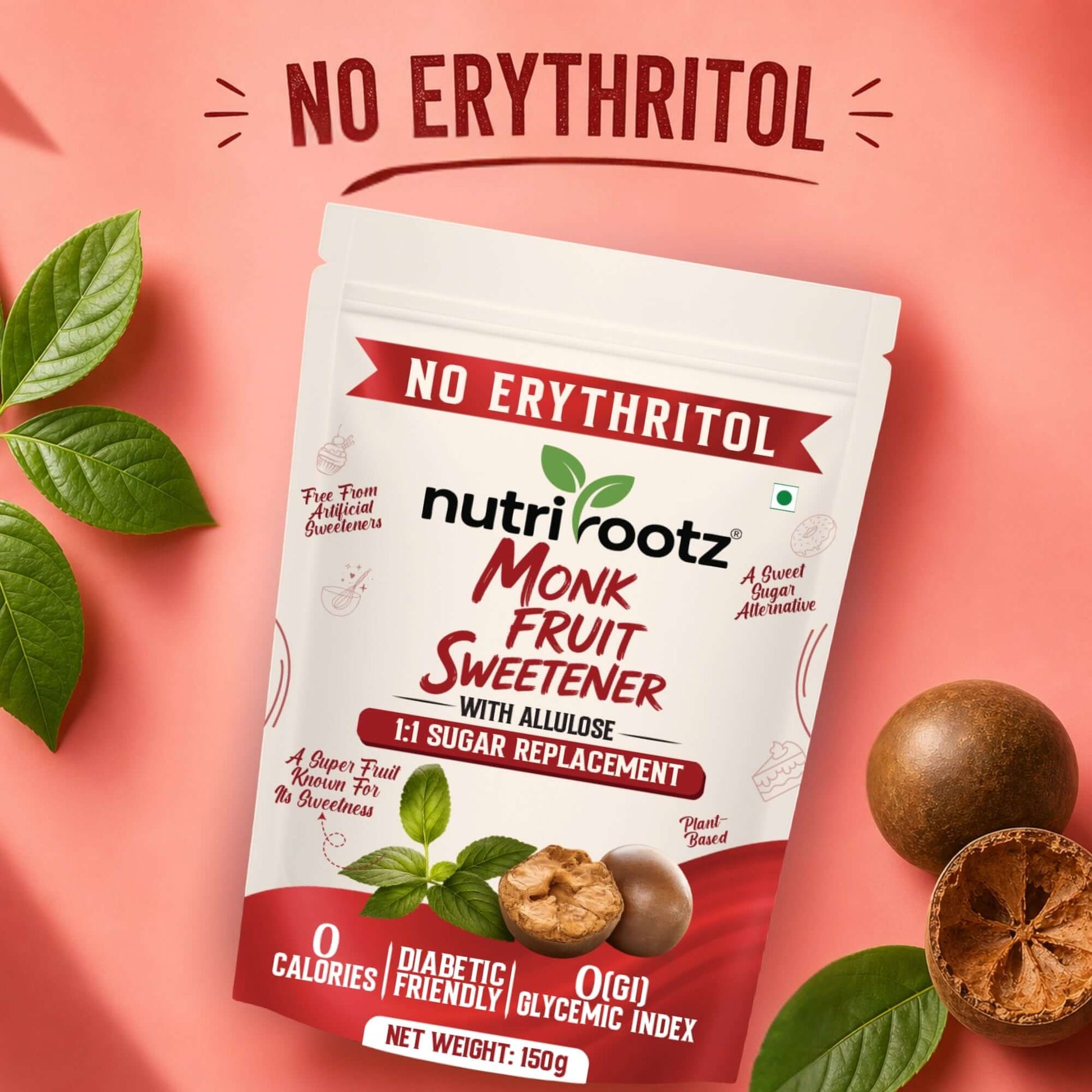 Monk Fruit Sweetener Without Erythritol