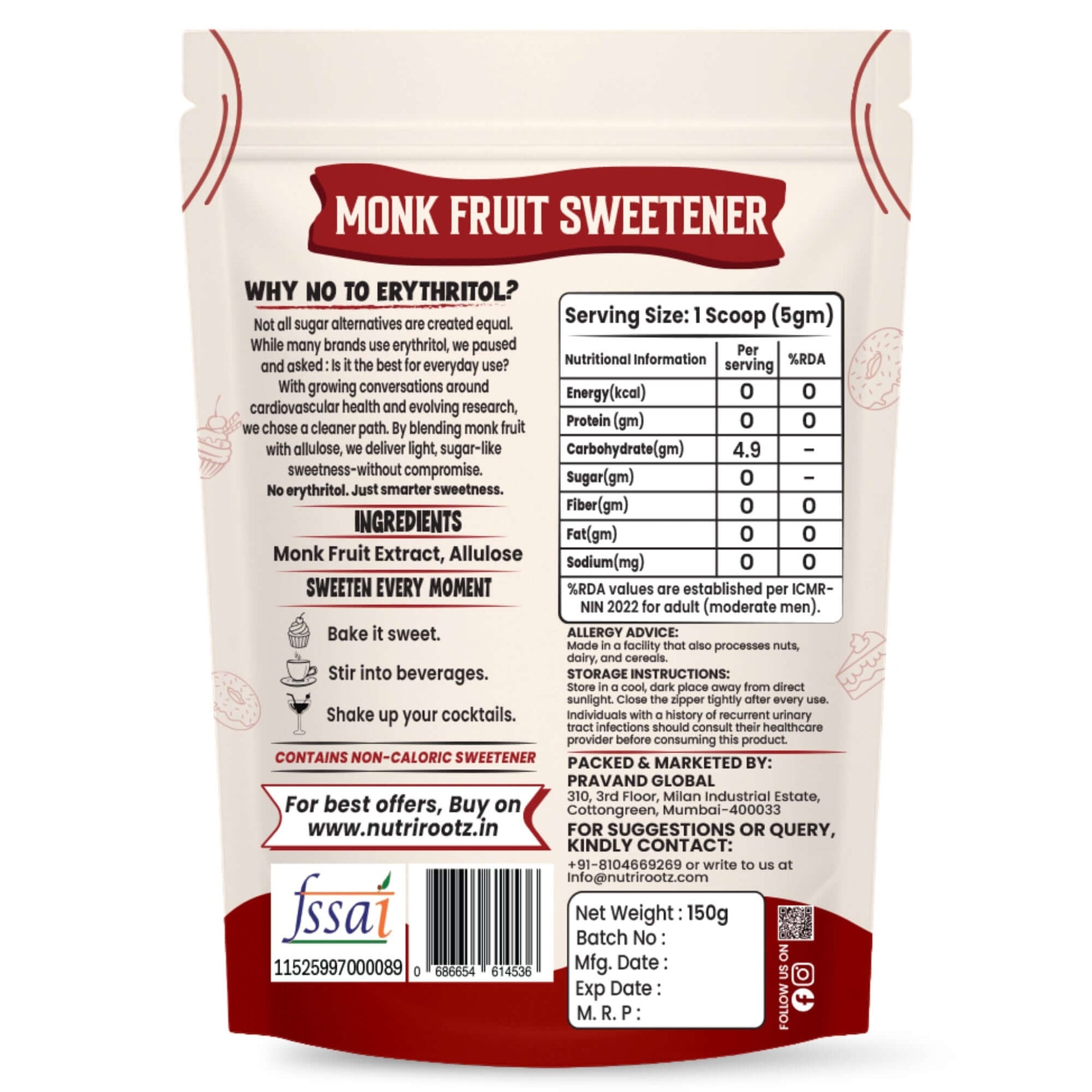 Nutrirootz Monk Fruit
