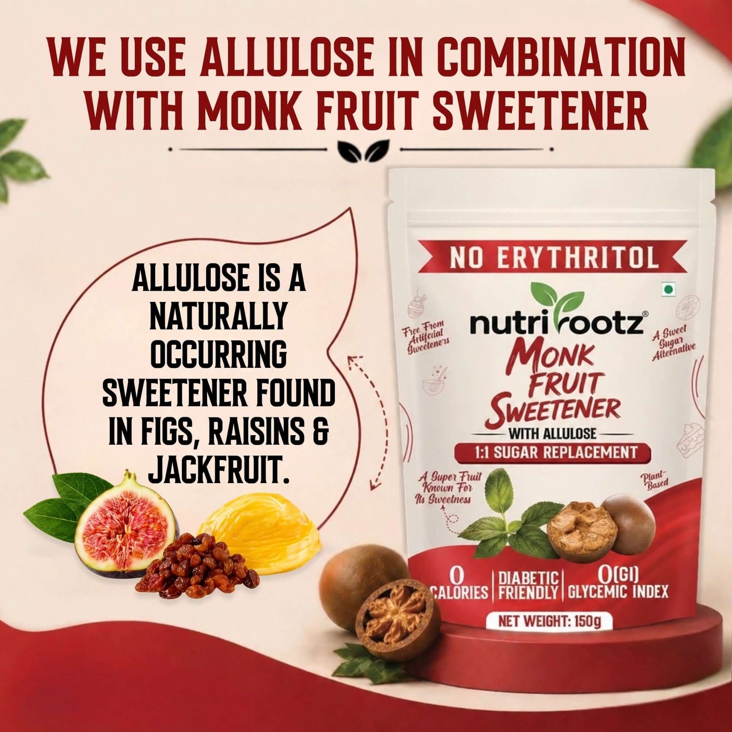Monk Fruit Sweetener with allulose