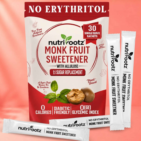 nutrirootz Monk Fruit Sweetener without erythritol sachets