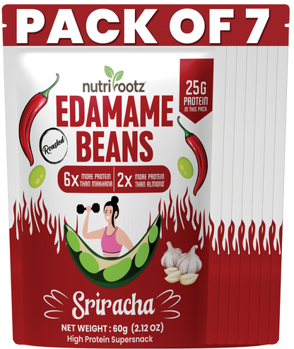 Roasted Edamame Beans - SIRACHA FLAVOR | 25g Protein