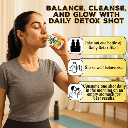 how to use daily detox shot morning empty stomach