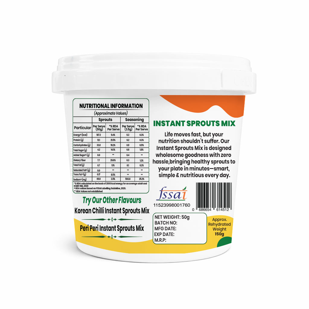 Instant Sprouts Mix Magic Masala | Ready to Eat Healthy Snack | Nutrirootz