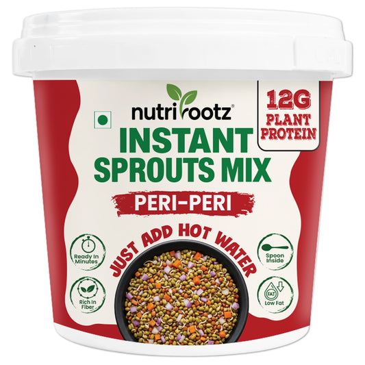 Instant Sprouts Mix Peri Peri | Ready to Eat Healthy Snack | Nutrirootz