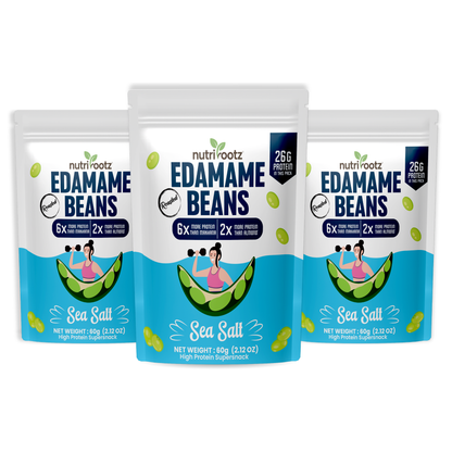 Roasted Edamame Beans - SEA SALT FLAVOR | 26g Protein